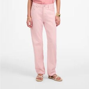 Madewell The Darted Barrel Leg Jean in Subtle Blossom